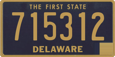 DE license plate 715312