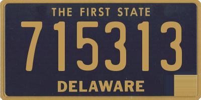 DE license plate 715313