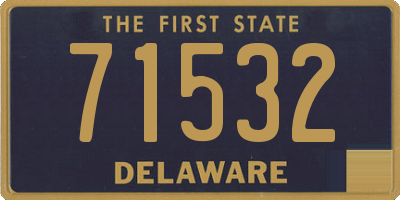 DE license plate 71532