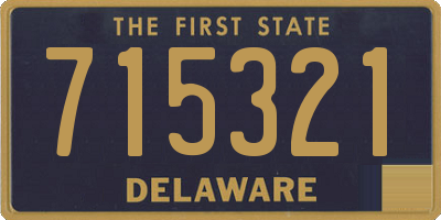 DE license plate 715321