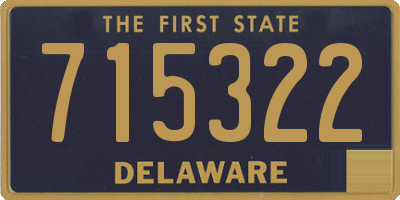 DE license plate 715322
