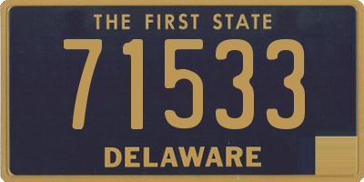 DE license plate 71533