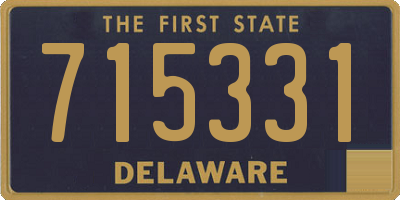 DE license plate 715331