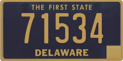 DE license plate 71534