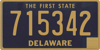DE license plate 715342