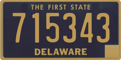 DE license plate 715343