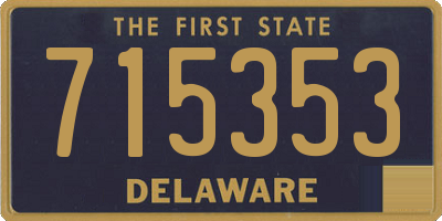 DE license plate 715353