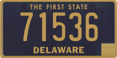 DE license plate 71536