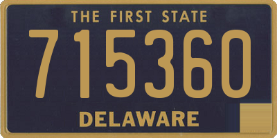 DE license plate 715360