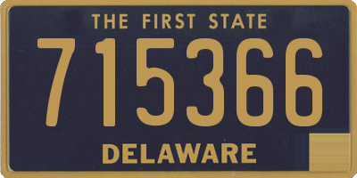 DE license plate 715366