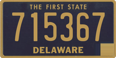 DE license plate 715367