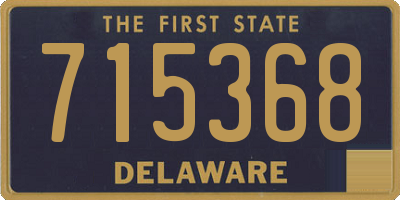 DE license plate 715368