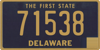 DE license plate 71538