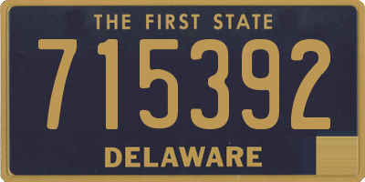 DE license plate 715392
