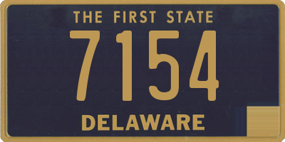 DE license plate 7154