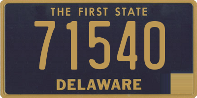 DE license plate 71540