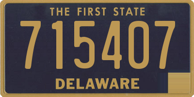 DE license plate 715407