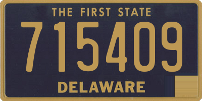 DE license plate 715409