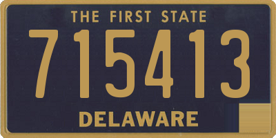 DE license plate 715413