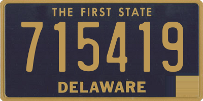 DE license plate 715419