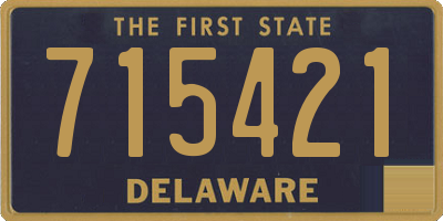 DE license plate 715421