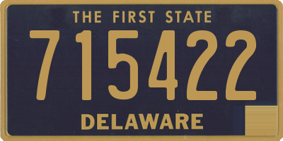 DE license plate 715422