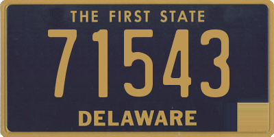 DE license plate 71543