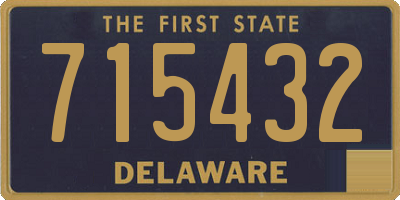 DE license plate 715432