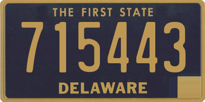 DE license plate 715443