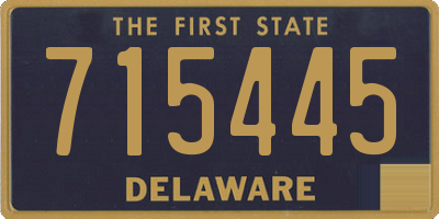 DE license plate 715445