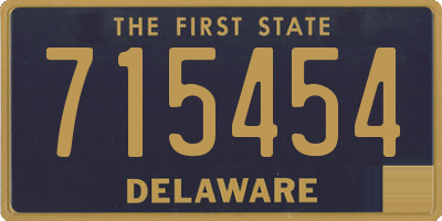 DE license plate 715454