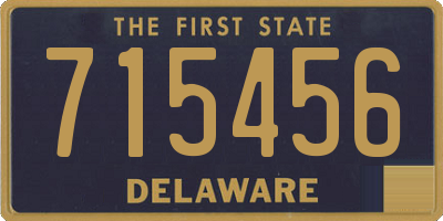 DE license plate 715456