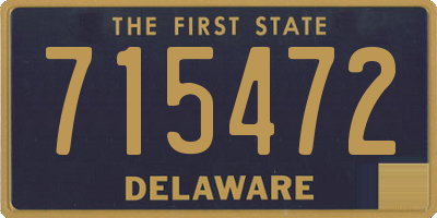 DE license plate 715472