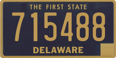 DE license plate 715488