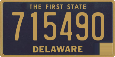 DE license plate 715490