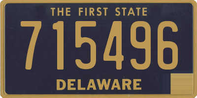 DE license plate 715496