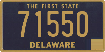 DE license plate 71550