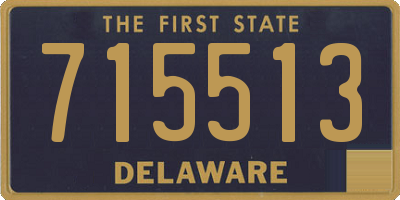 DE license plate 715513