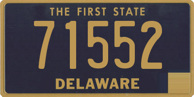 DE license plate 71552