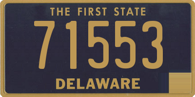 DE license plate 71553