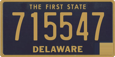 DE license plate 715547