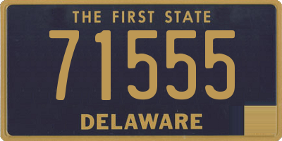 DE license plate 71555