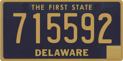 DE license plate 715592