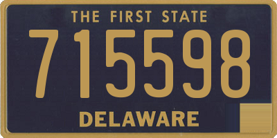 DE license plate 715598