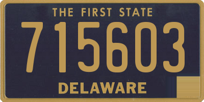 DE license plate 715603