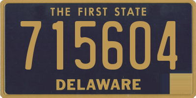 DE license plate 715604