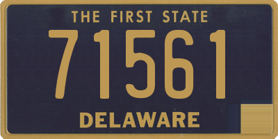 DE license plate 71561