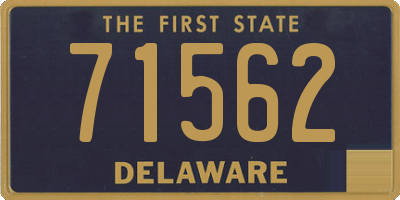 DE license plate 71562