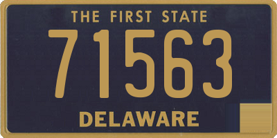 DE license plate 71563