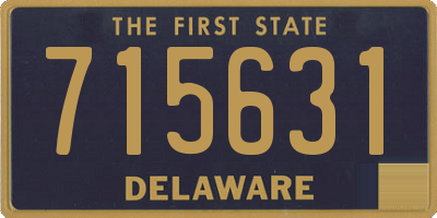 DE license plate 715631